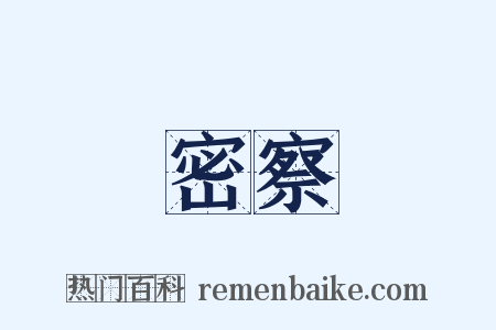 密察是什么意思的图片